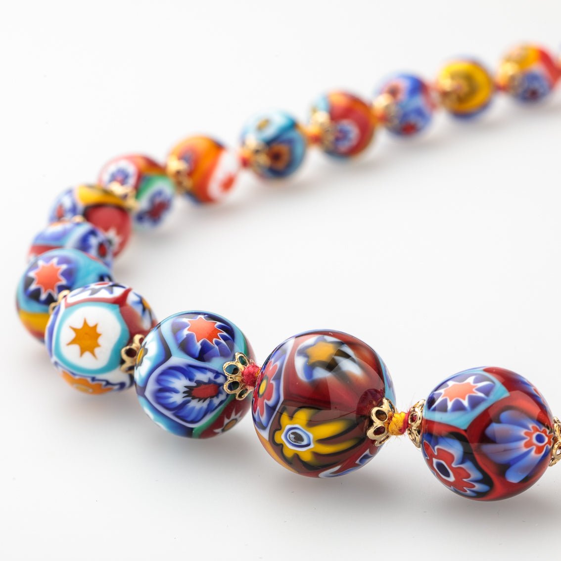 Millefiori necklaces | Glass of Murano