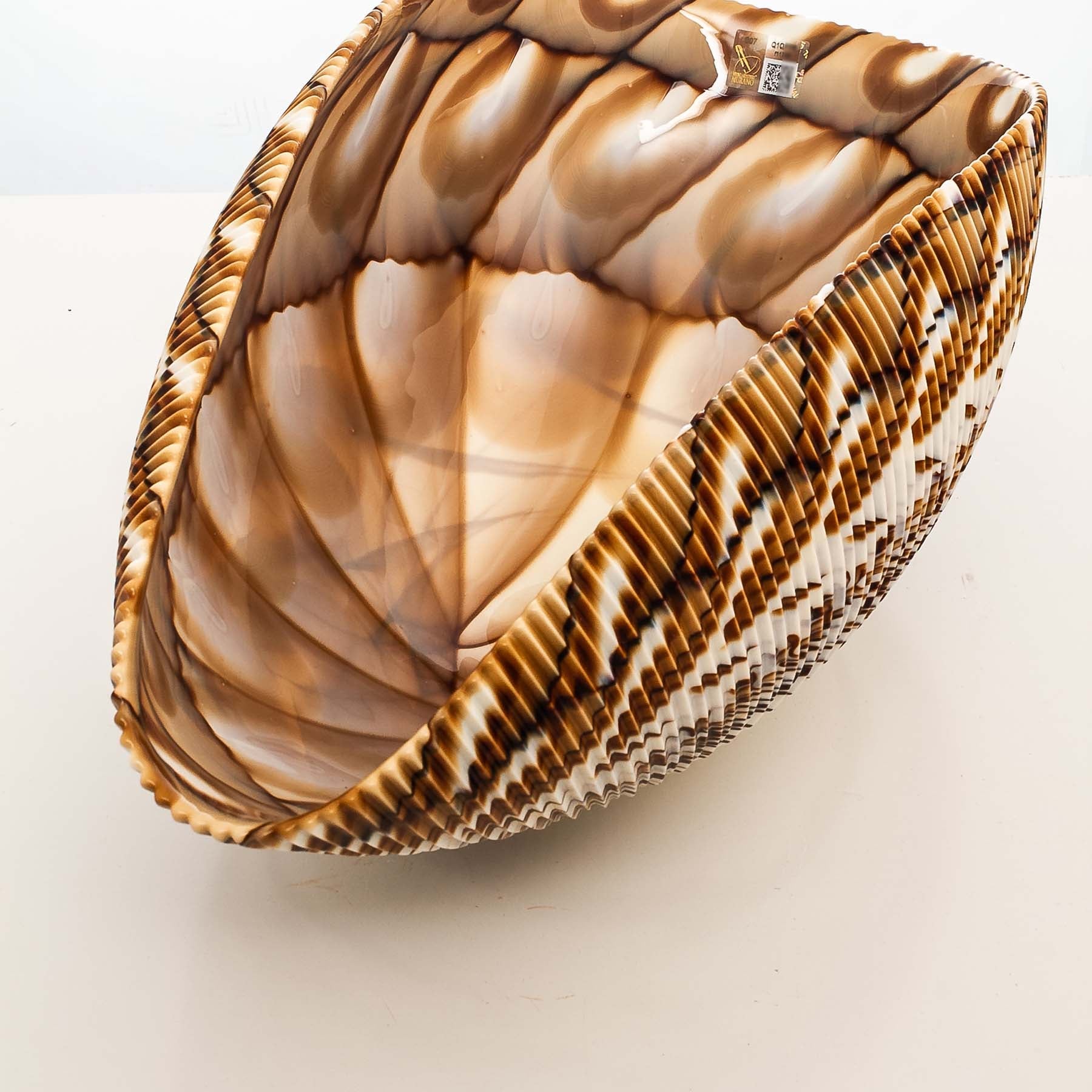 Rich Chestnut glass shell - Glass of Murano