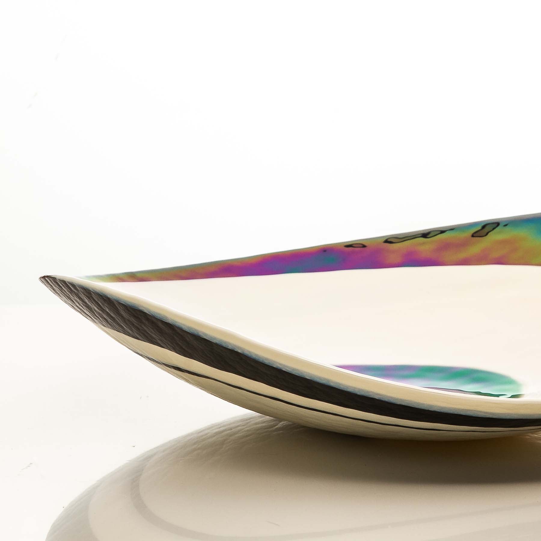 The Black Symphony - Folded Glass Plate - Glass of Murano