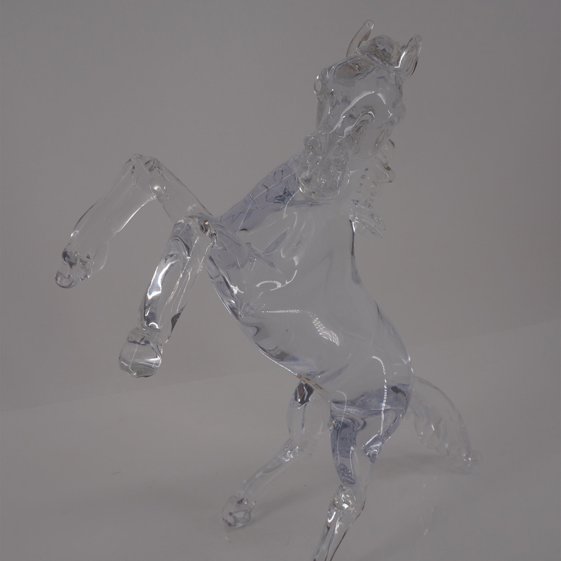 The Rearing cavalry - Glass horse sculpture - Glass of Murano