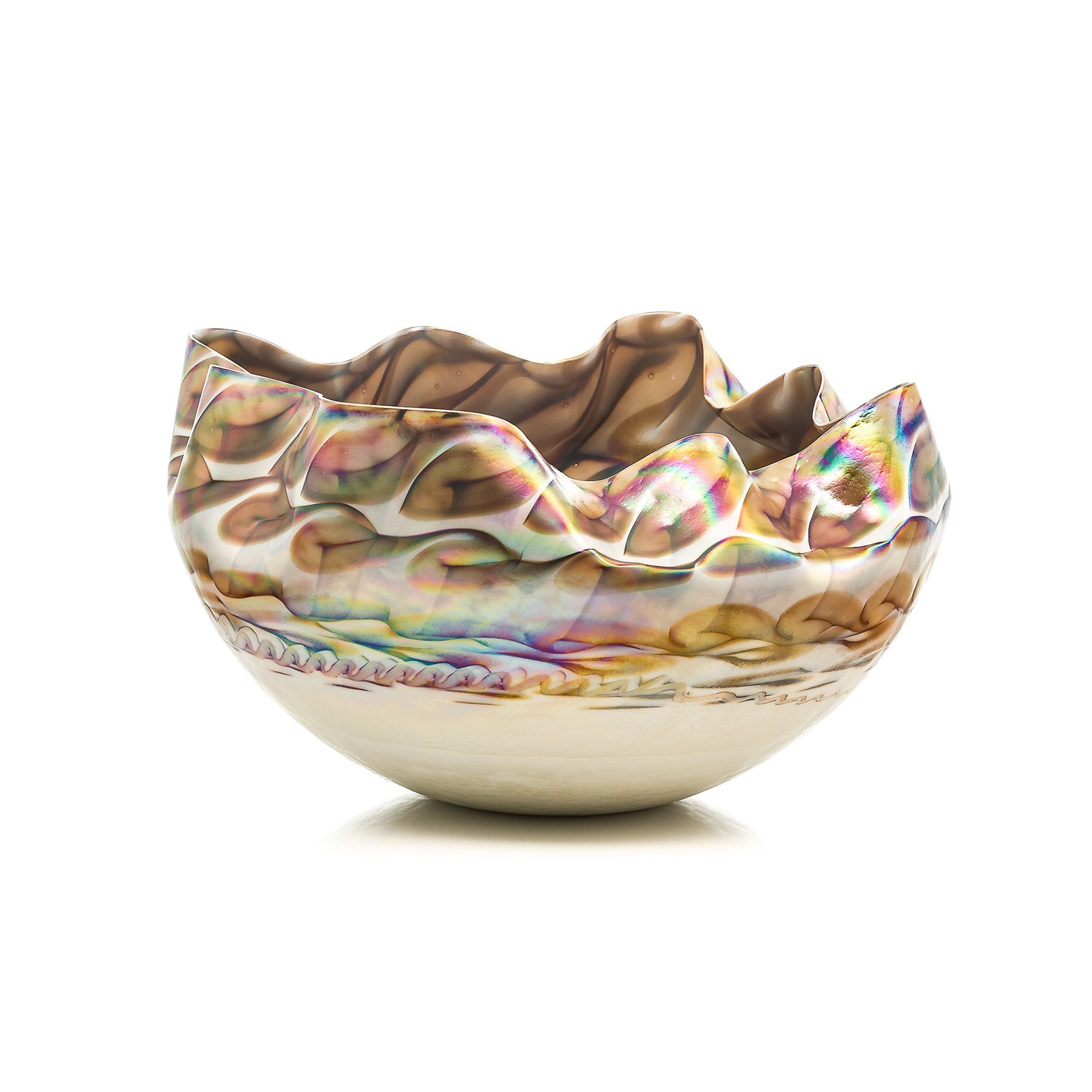 Caribbean BIG Glass Centrepiece - Glass of Murano - Large Murano Glass bowl