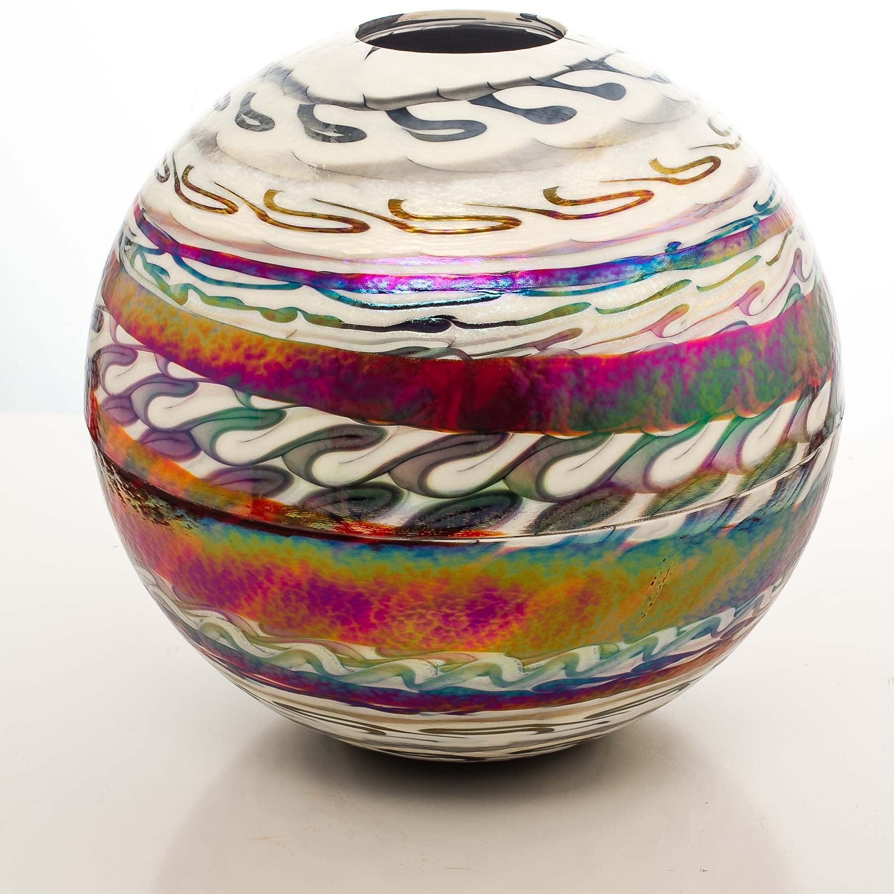Spherical Zaire Vase - Glass of Murano