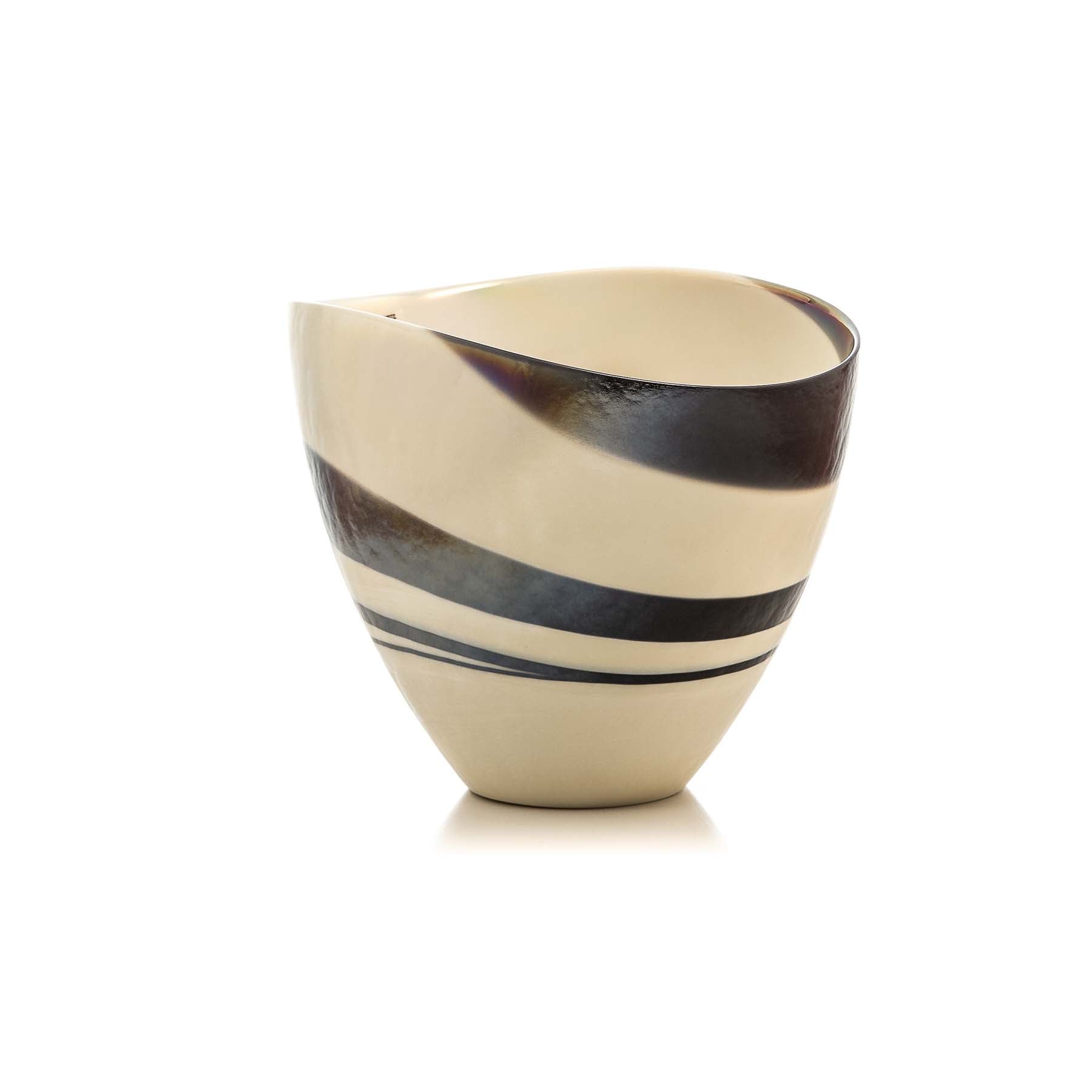 The Black Symphony - Glass Vase - Glass of Murano