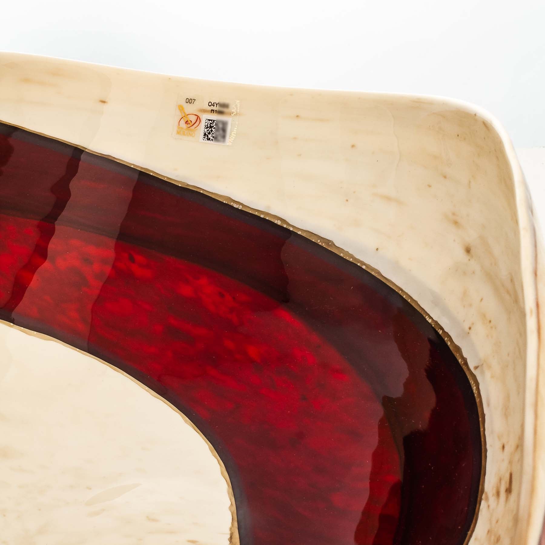 The Red collection - Folded Glass Bowl - Glass of Murano