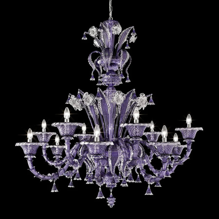 "Pergolesi" Murano Glass Chandelier - Glass of Murano
