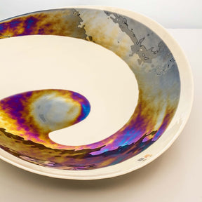 The Black Symphony - Folded Glass Plate - Glass of Murano