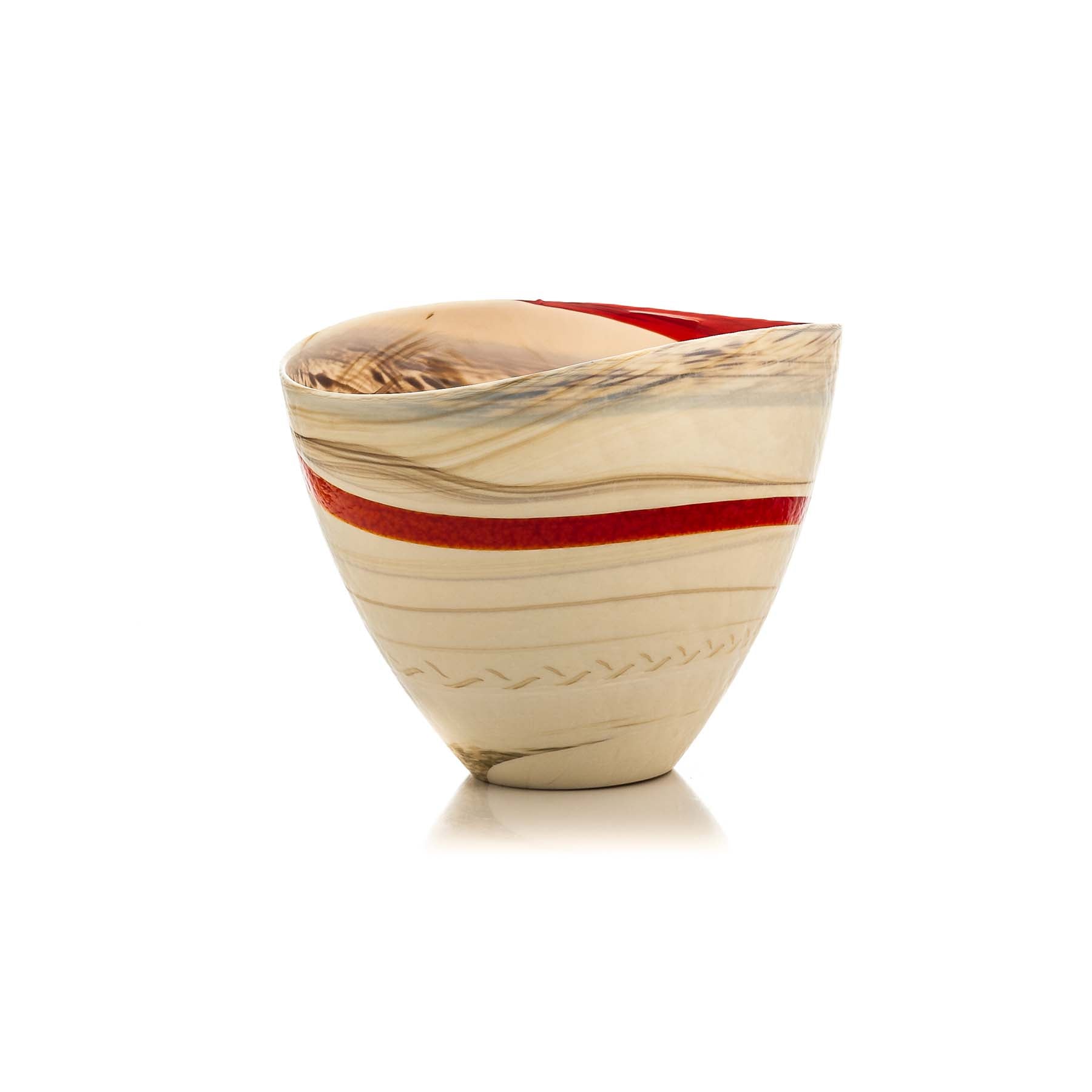 The Red collection - Glass Vase - Glass of Murano