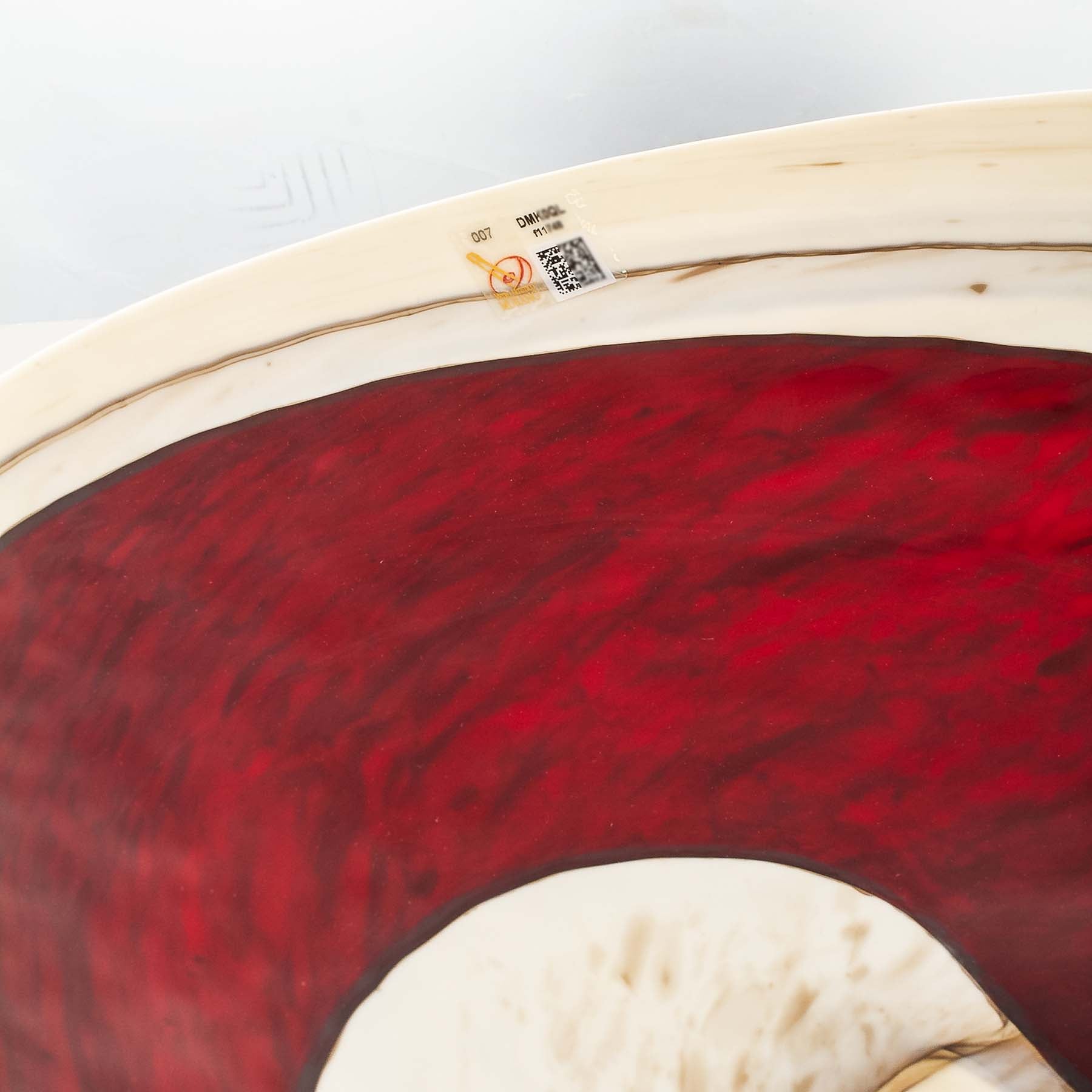 The Red collection - Folded Glass Plate - Glass of Murano