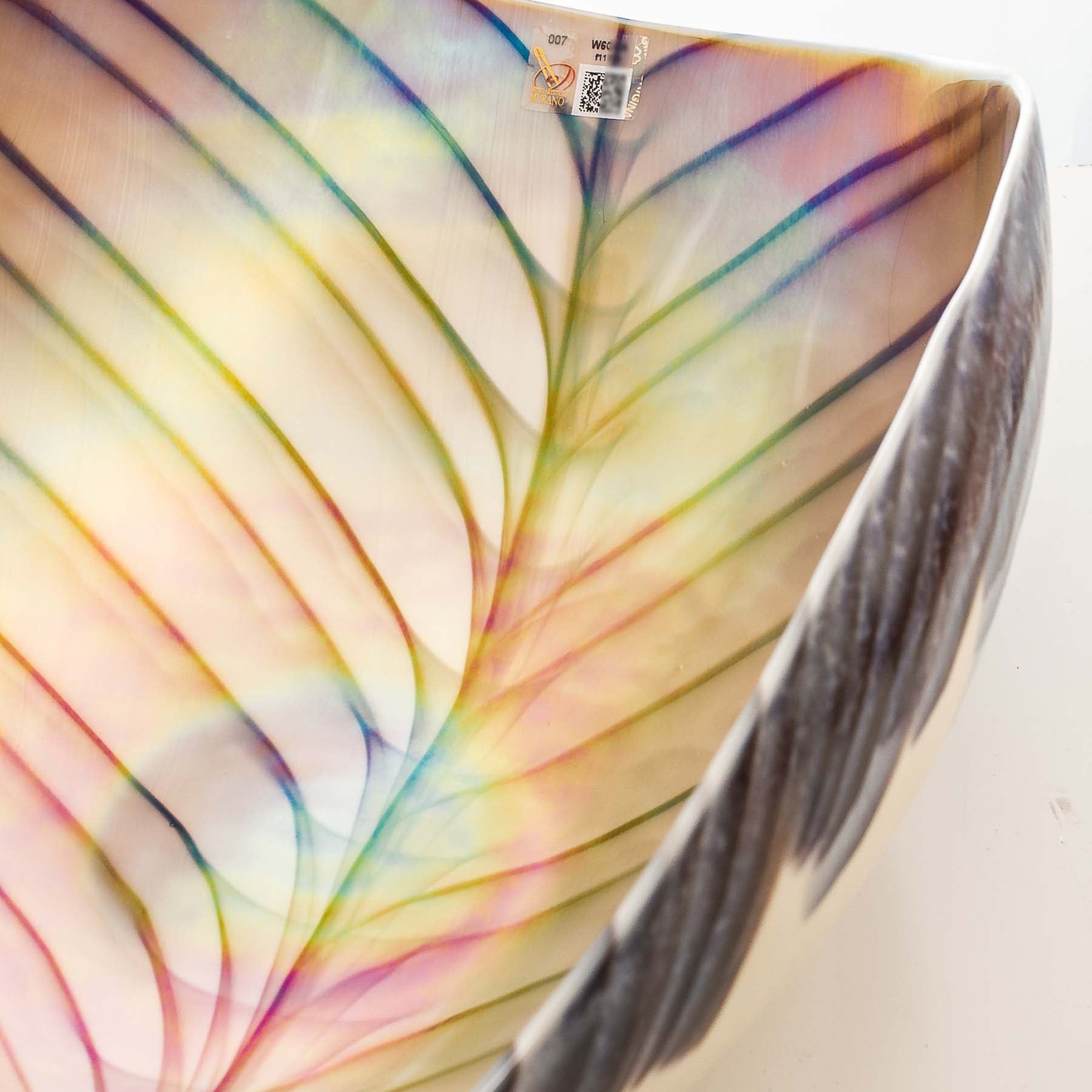 Filigrana Marrone - Glass Folded Bowl - Glass of Murano